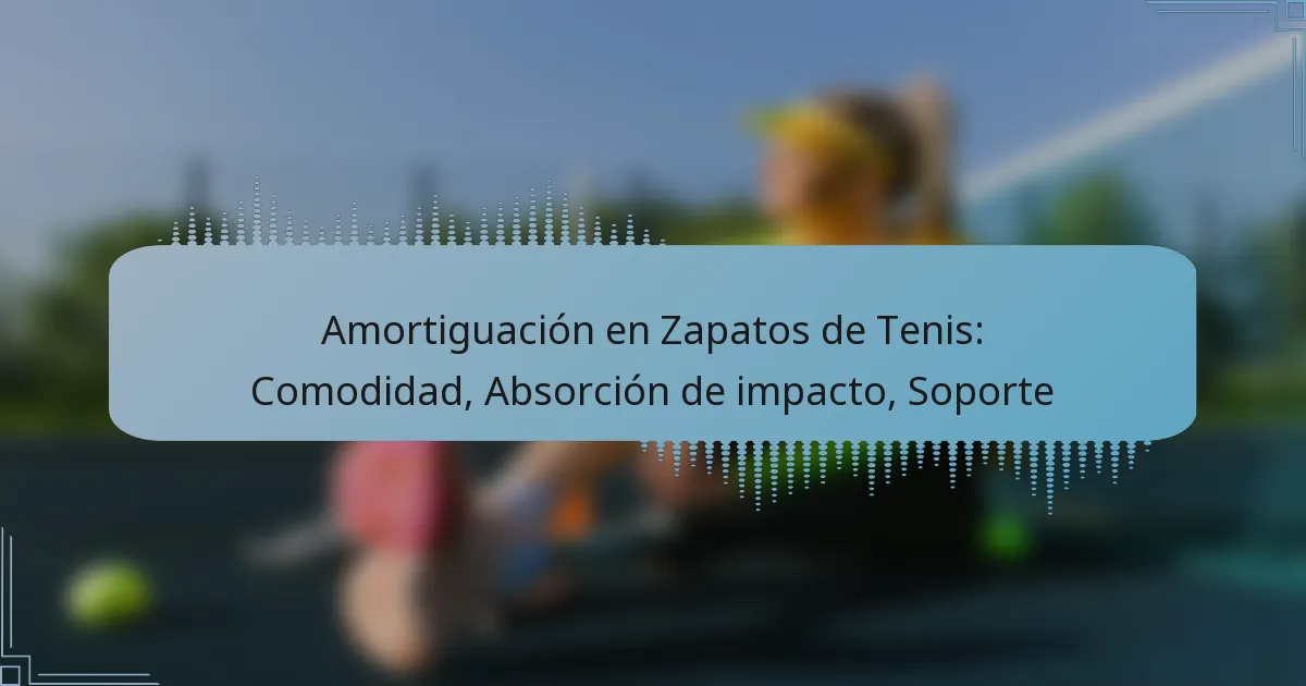 Amortiguación en Zapatos de Tenis: Comodidad, Absorción de impacto, Soporte