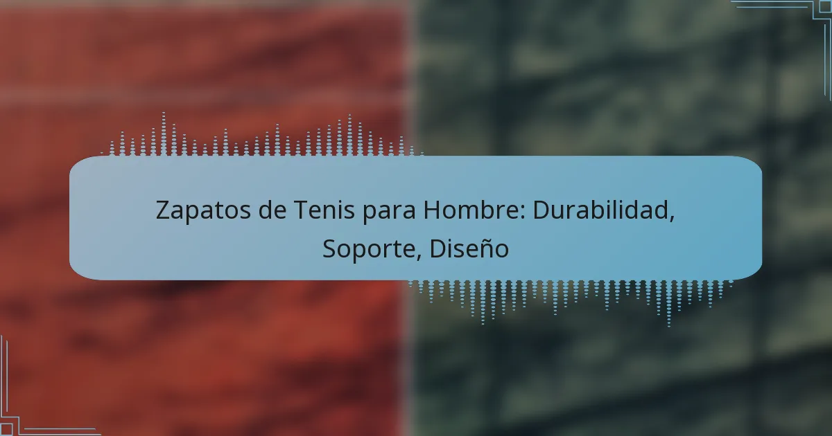 Zapatos de Tenis para Hombre: Durabilidad, Soporte, Diseño