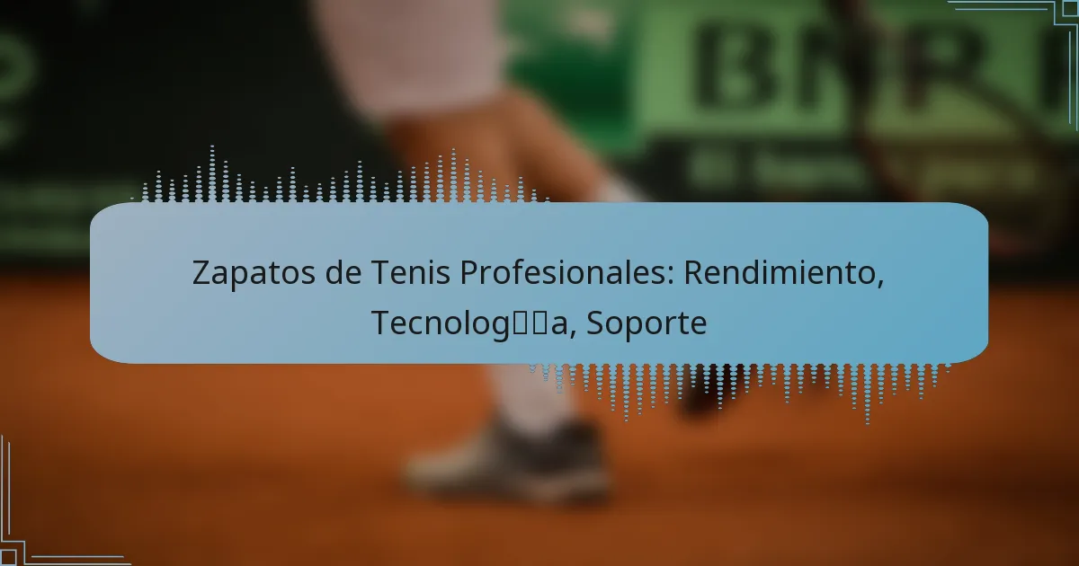 Zapatos de Tenis Profesionales: Rendimiento, Tecnología, Soporte